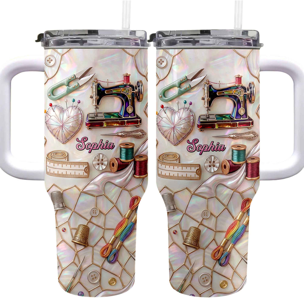 Personalized 40oz Stainless Steel Tumbler Custom Name Gift for Mom
