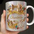Personalized Coffee Mug for Sewing Lovers Custom Gift for Mom Edge-to-edge Mug GradoCreations