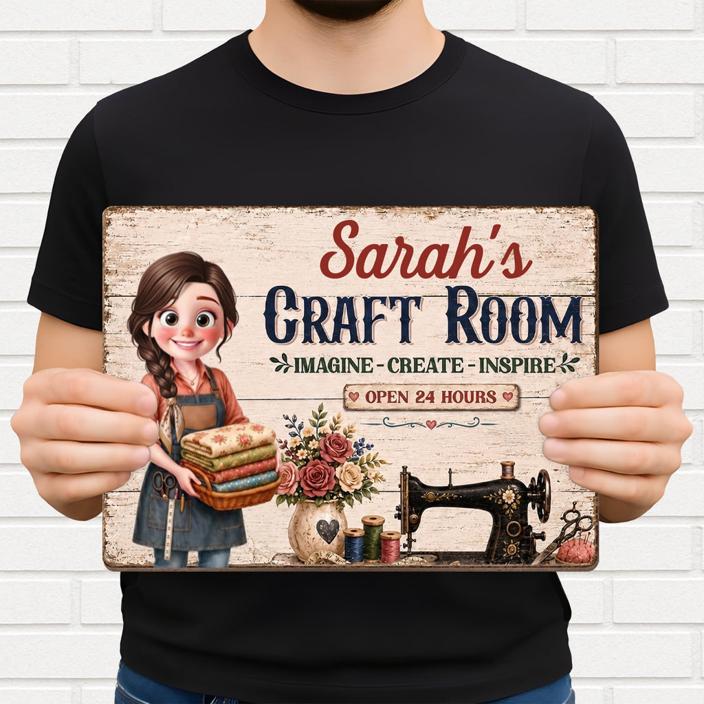 Personalized Birch Plywood Wood Sign for Craft Room Decor Wood Sign GradoCreations