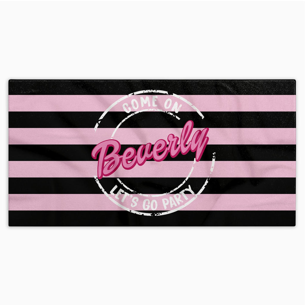 Personalized Microfiber Beach Towel Custom Name Gift for Her Beach Towels GradoCreations