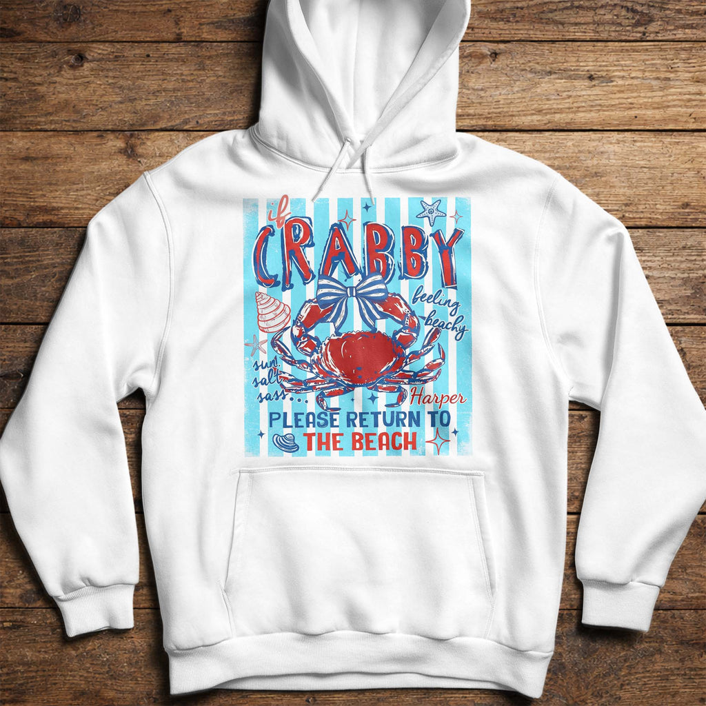 Personalized Beachy Crab T-Shirt Custom Gift for Her Shirt GradoCreations