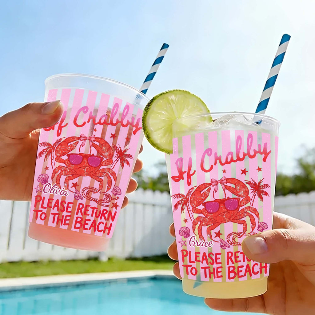 Personalized Frosted Cups Custom Name Beach Lover Gift Frosted Cups GradoCreations