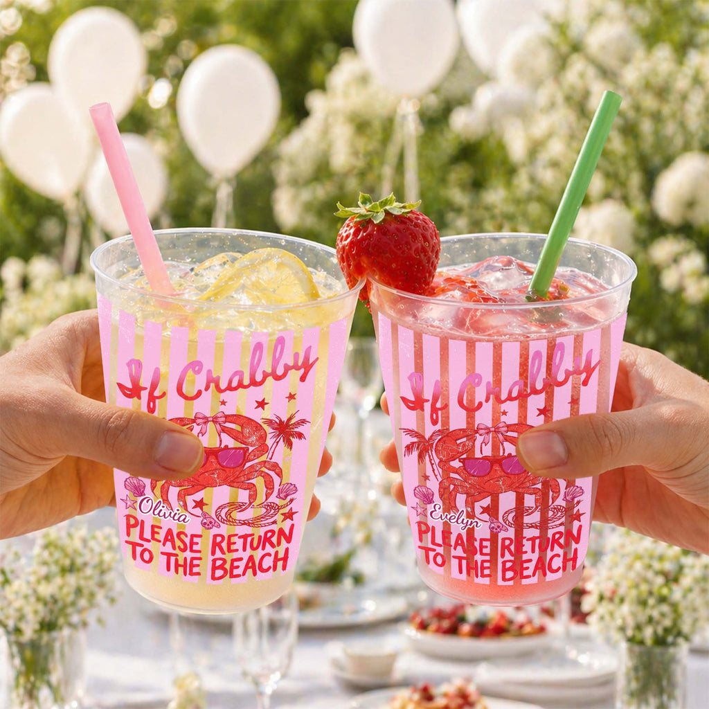Personalized Frosted Cups Custom Name Beach Lover Gift Frosted Cups GradoCreations