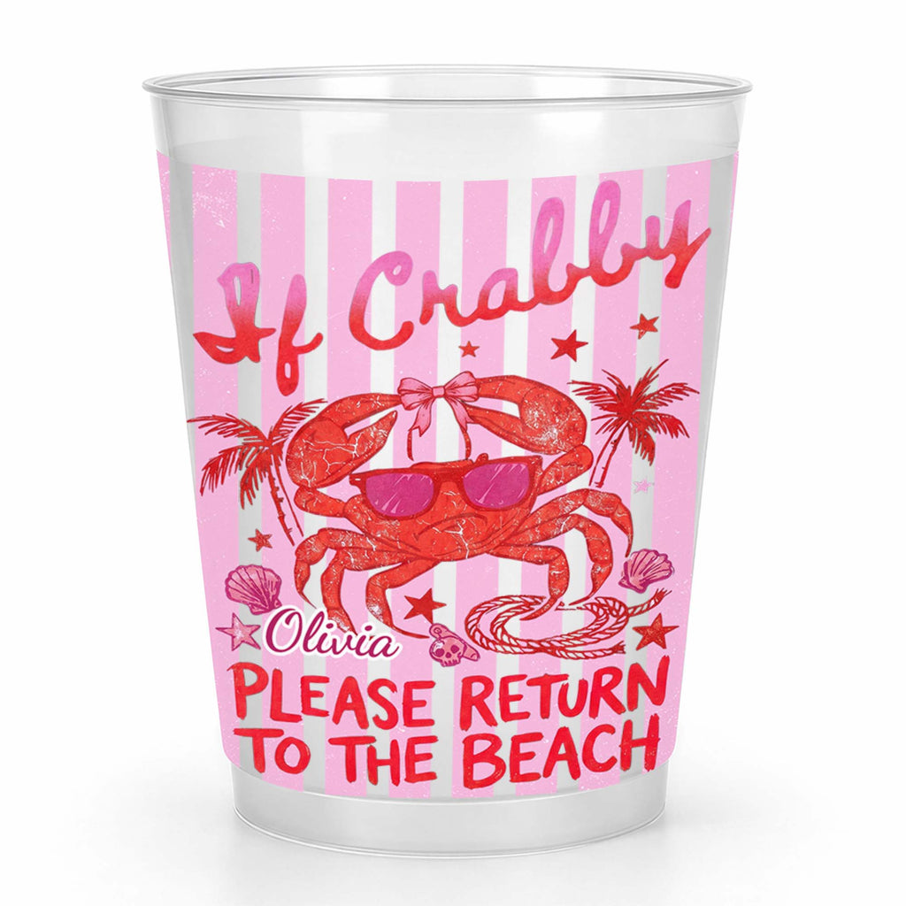 Personalized Frosted Cups Custom Name Beach Lover Gift Frosted Cups GradoCreations