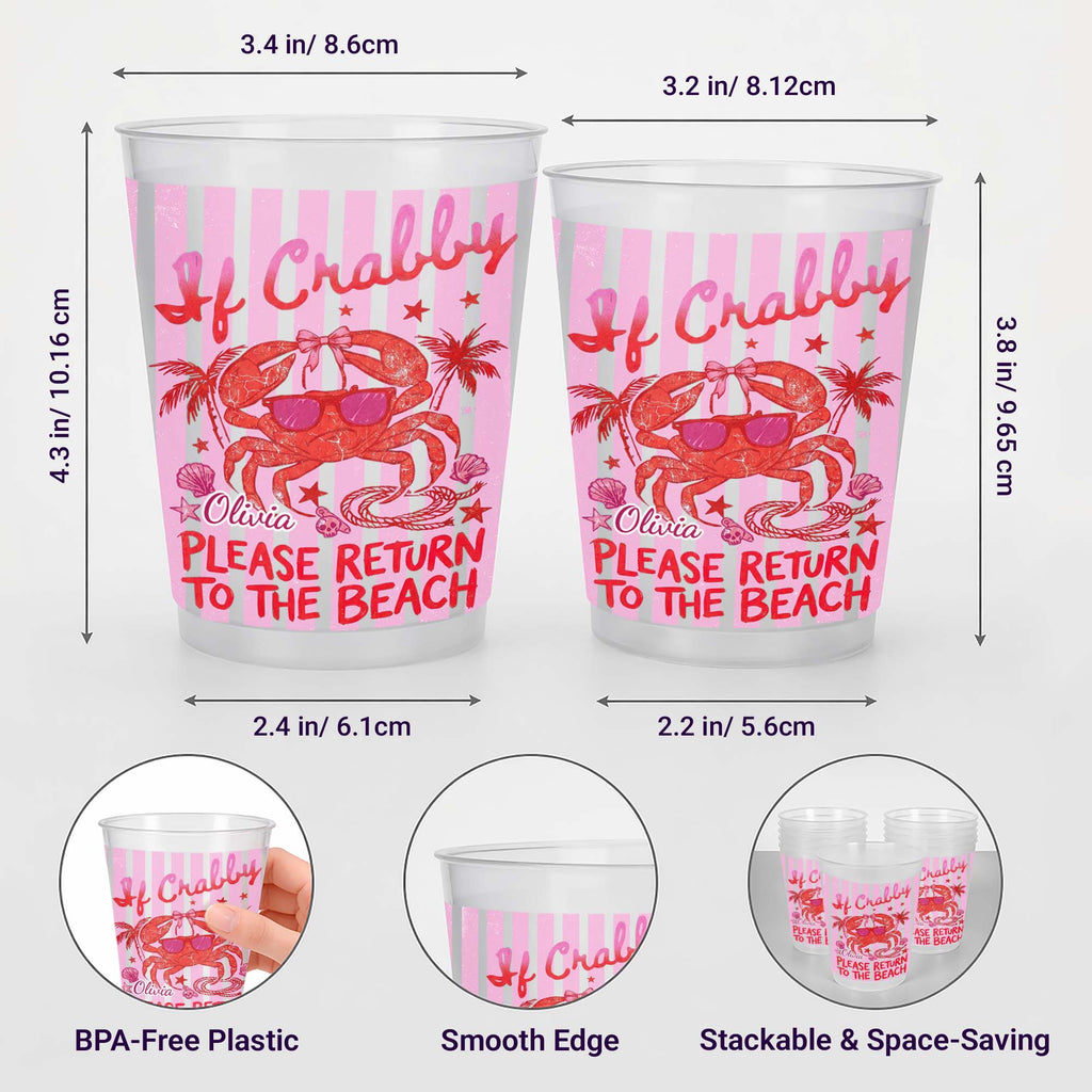 Personalized Frosted Cups Custom Name Beach Lover Gift Frosted Cups GradoCreations