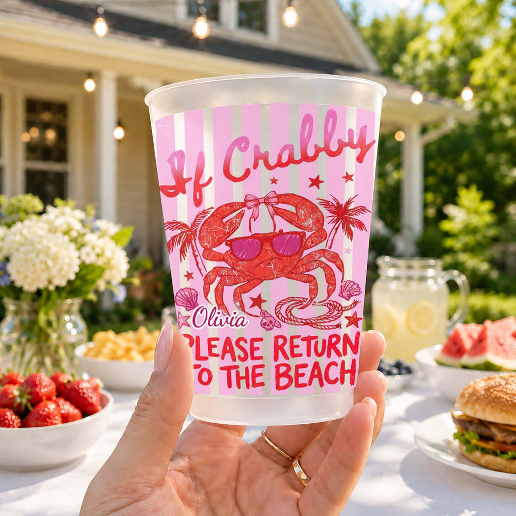 Personalized Frosted Cups Custom Name Beach Lover Gift Frosted Cups GradoCreations