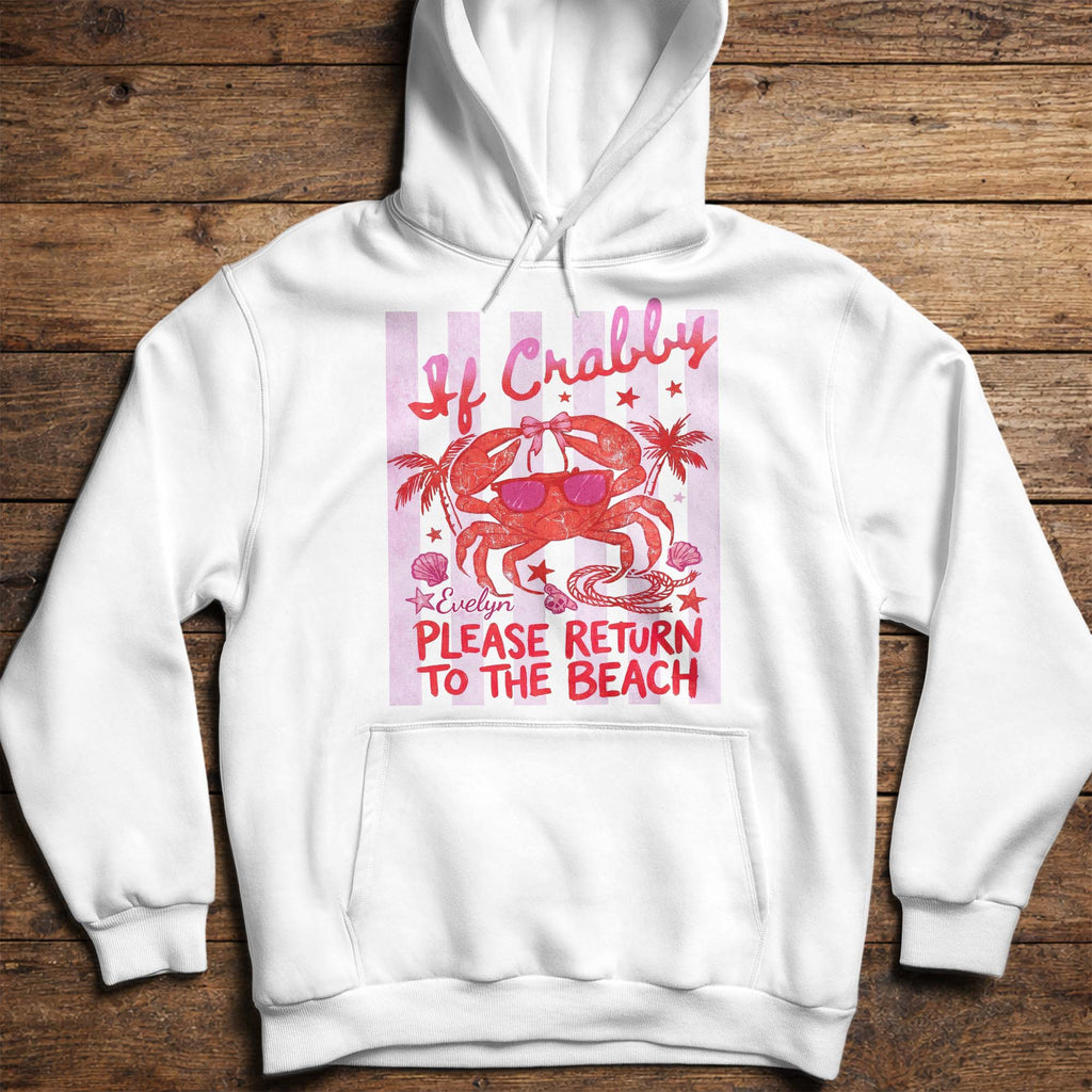 Personalized Beach Lover T-shirt Custom Crab Design Gift Shirt GradoCreations