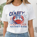 Personalized Beach Lover T-shirt Custom Crab Bow Gift for Her Shirt GradoCreations