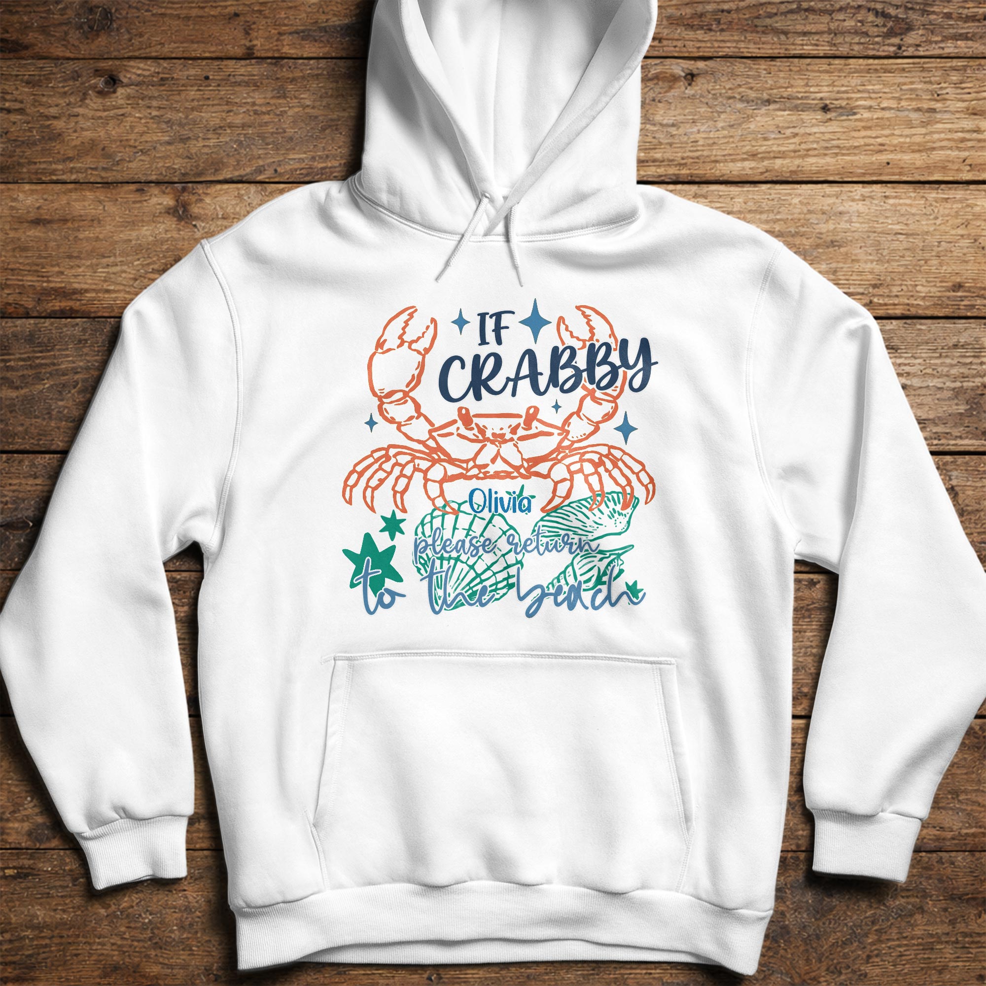 Personalized Custom Beach T-Shirt Hoodie Gift for Women Shirt GradoCreations