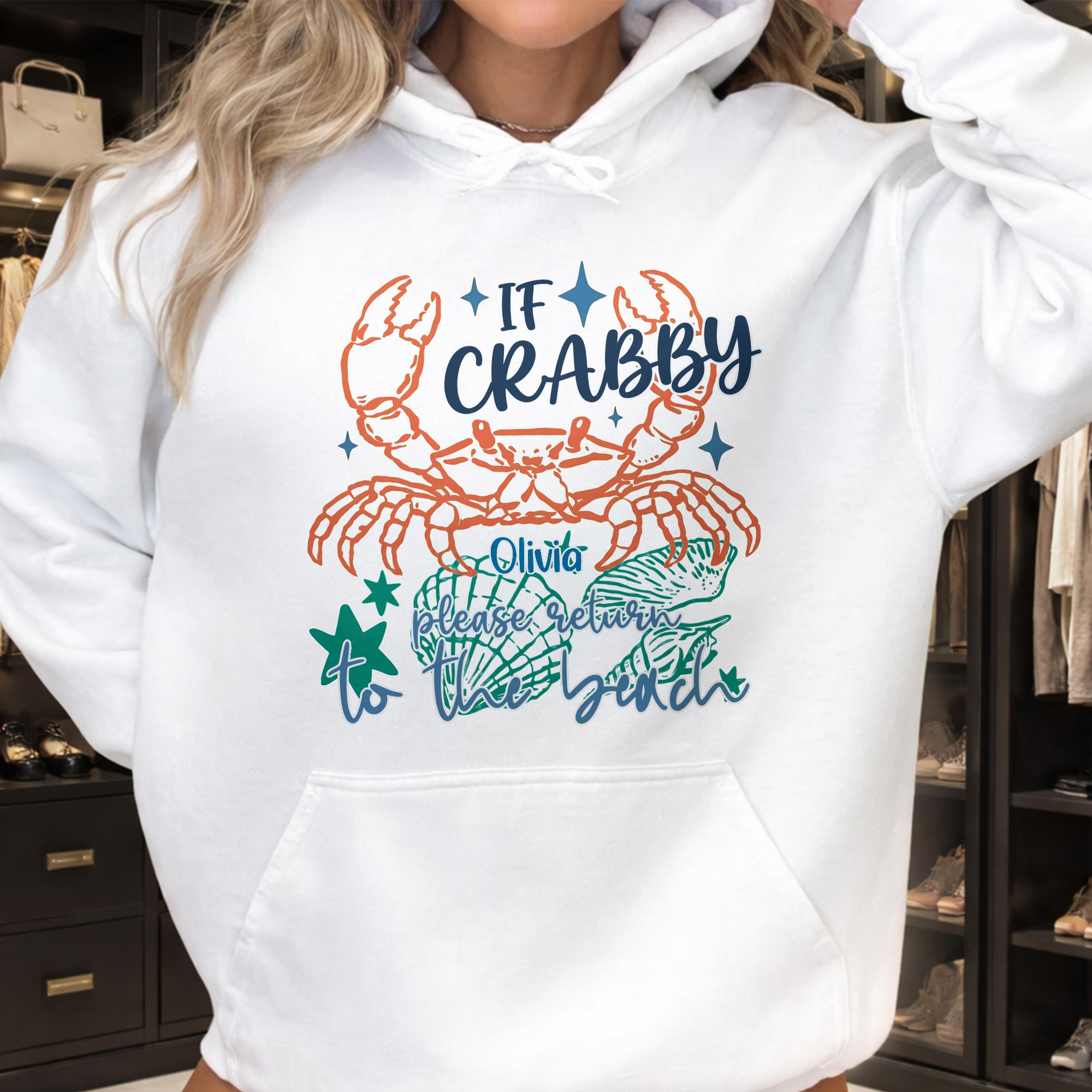 Personalized Custom Beach T-Shirt Hoodie Gift for Women Shirt GradoCreations