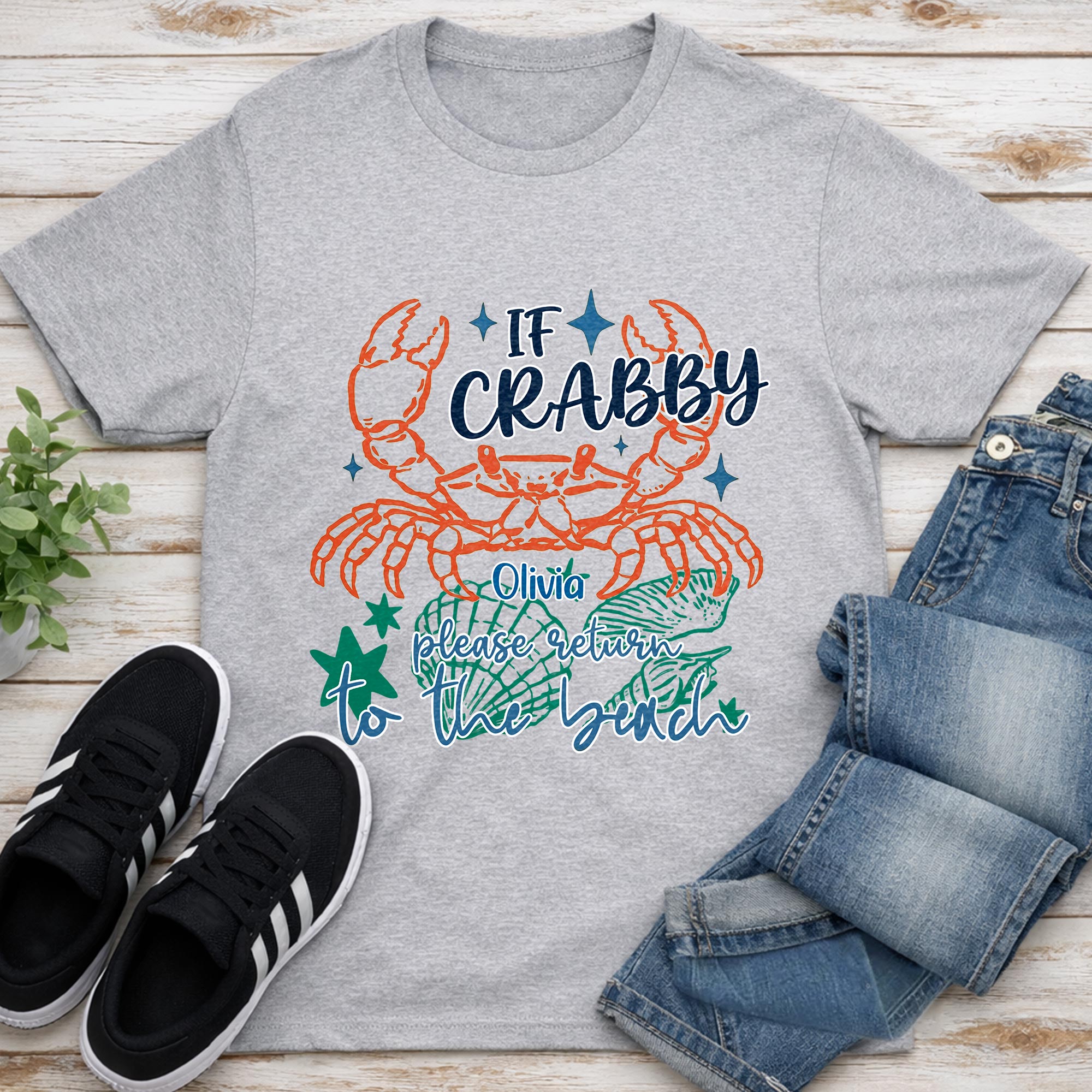 Personalized Custom Beach T-Shirt Hoodie Gift for Women Shirt GradoCreations
