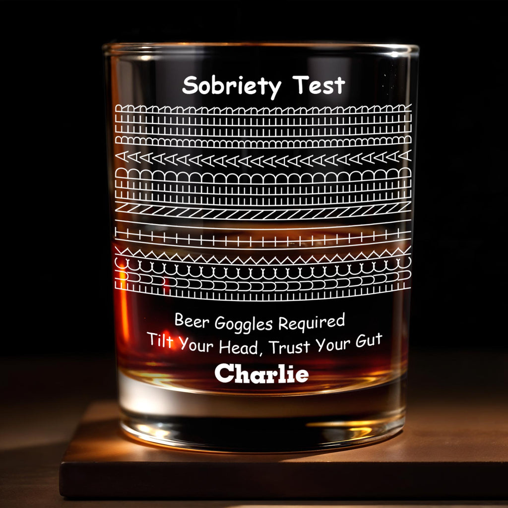 Personalized Whiskey Glass Custom Name Unique Gift for Him Whiskey Glass GradoCreations