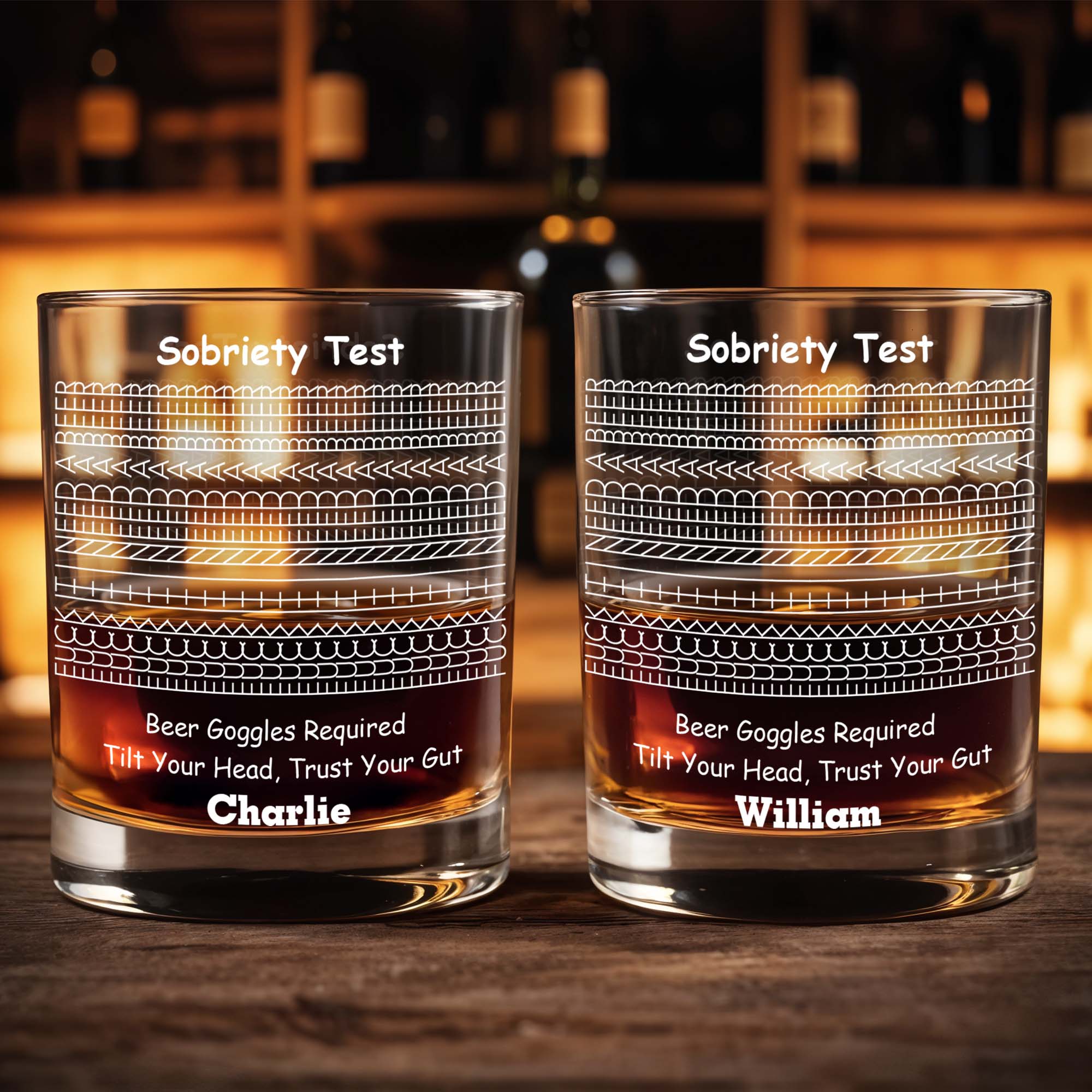 Personalized Whiskey Glass Custom Name Unique Gift for Him Whiskey Glass GradoCreations