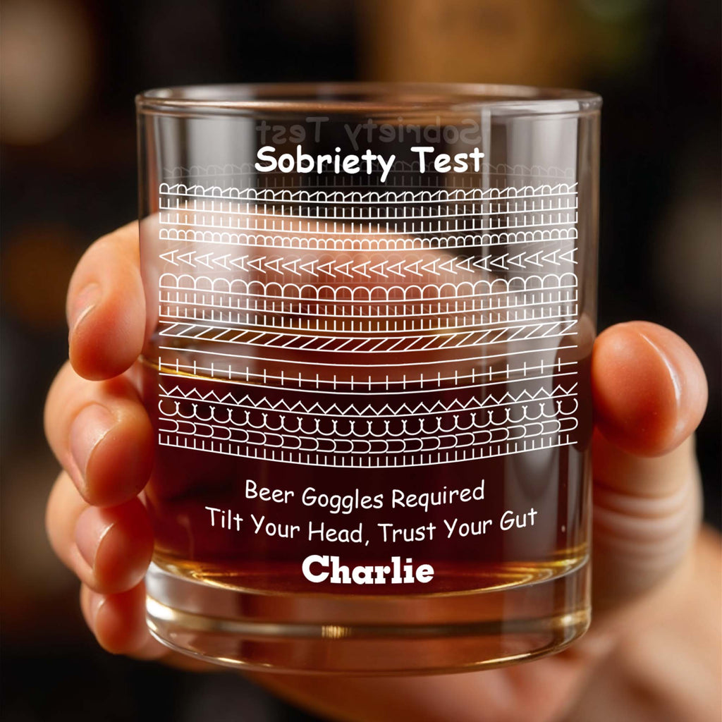 Personalized Whiskey Glass Custom Name Unique Gift for Him Whiskey Glass GradoCreations