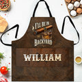 Personalized Apron with Custom Name for Dad & Grill Lovers Apron GradoCreations