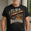 Personalized Backyard Cigar Whiskey Glass T-shirt Hoodie Gift for Him Shirt GradoCreations