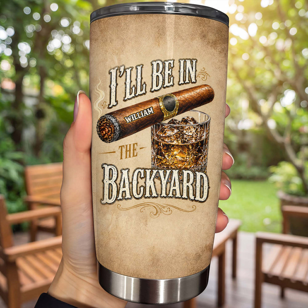 Personalized Stainless Steel Tumbler Custom Name 20oz Gift for Him 20oz Tumbler GradoCreations