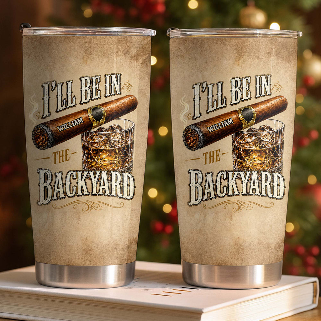 Personalized Stainless Steel Tumbler Custom Name 20oz Gift for Him 20oz Tumbler GradoCreations