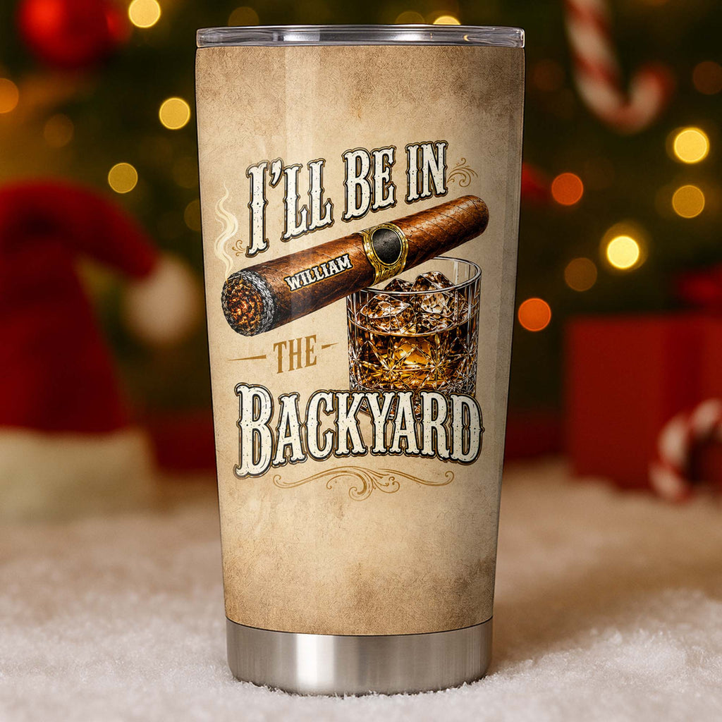 Personalized Stainless Steel Tumbler Custom Name 20oz Gift for Him 20oz Tumbler GradoCreations