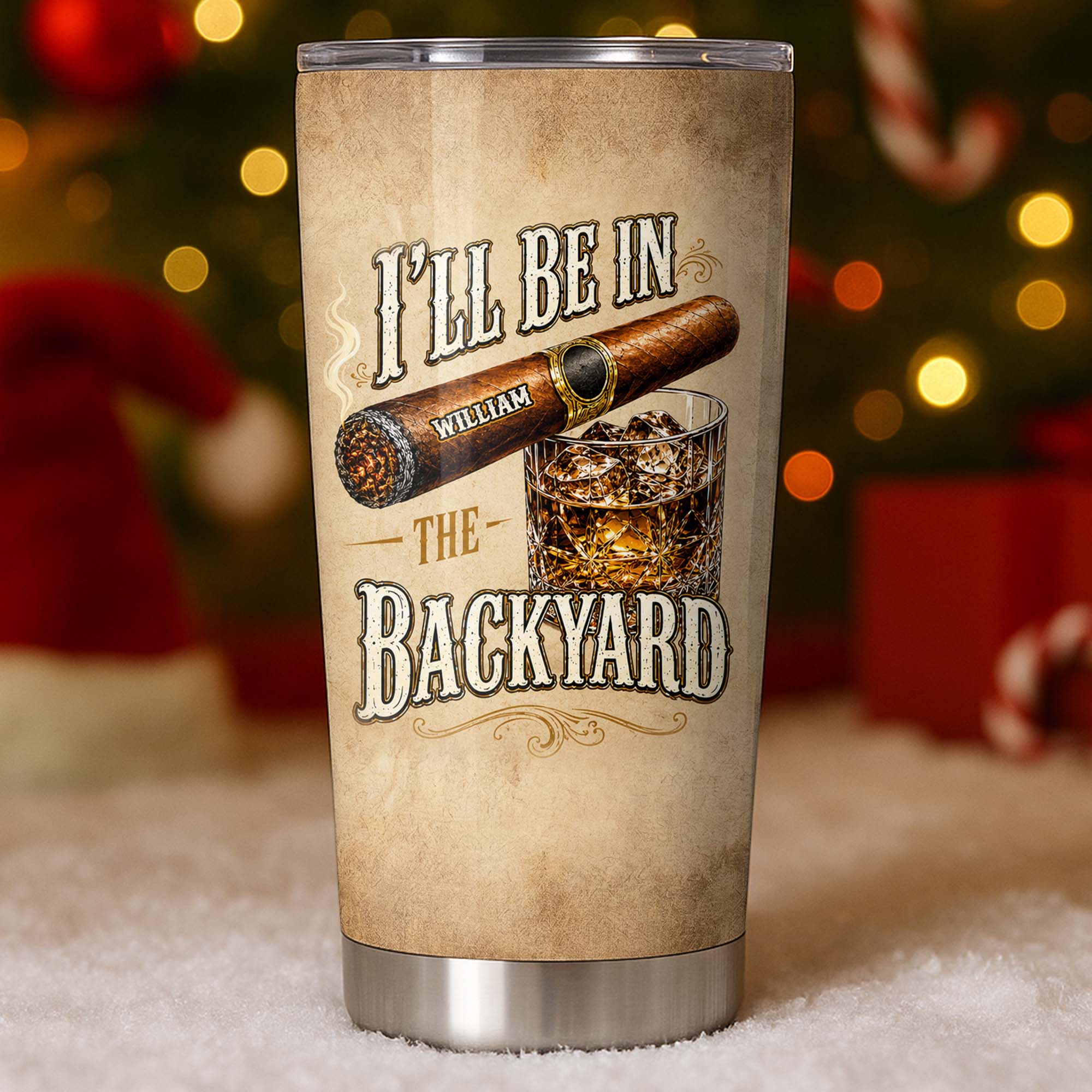 Personalized Stainless Steel Tumbler Custom Name 20oz Gift for Him 20oz Tumbler GradoCreations