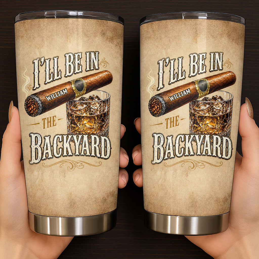 Personalized Stainless Steel Tumbler Custom Name 20oz Gift for Him 20oz Tumbler GradoCreations