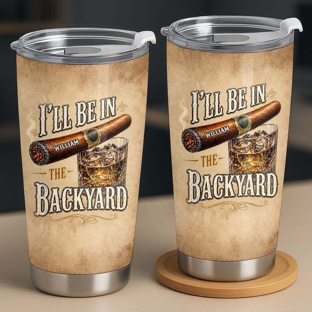 Personalized Stainless Steel Tumbler Custom Name 20oz Gift for Him 20oz Tumbler GradoCreations