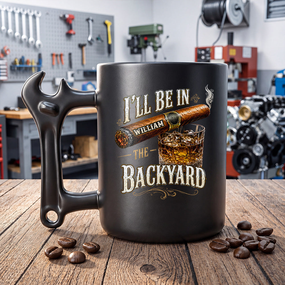 Personalized Wrench Handle Coffee Mug Custom Gift for Dad Wrench Handle Mug GradoCreations