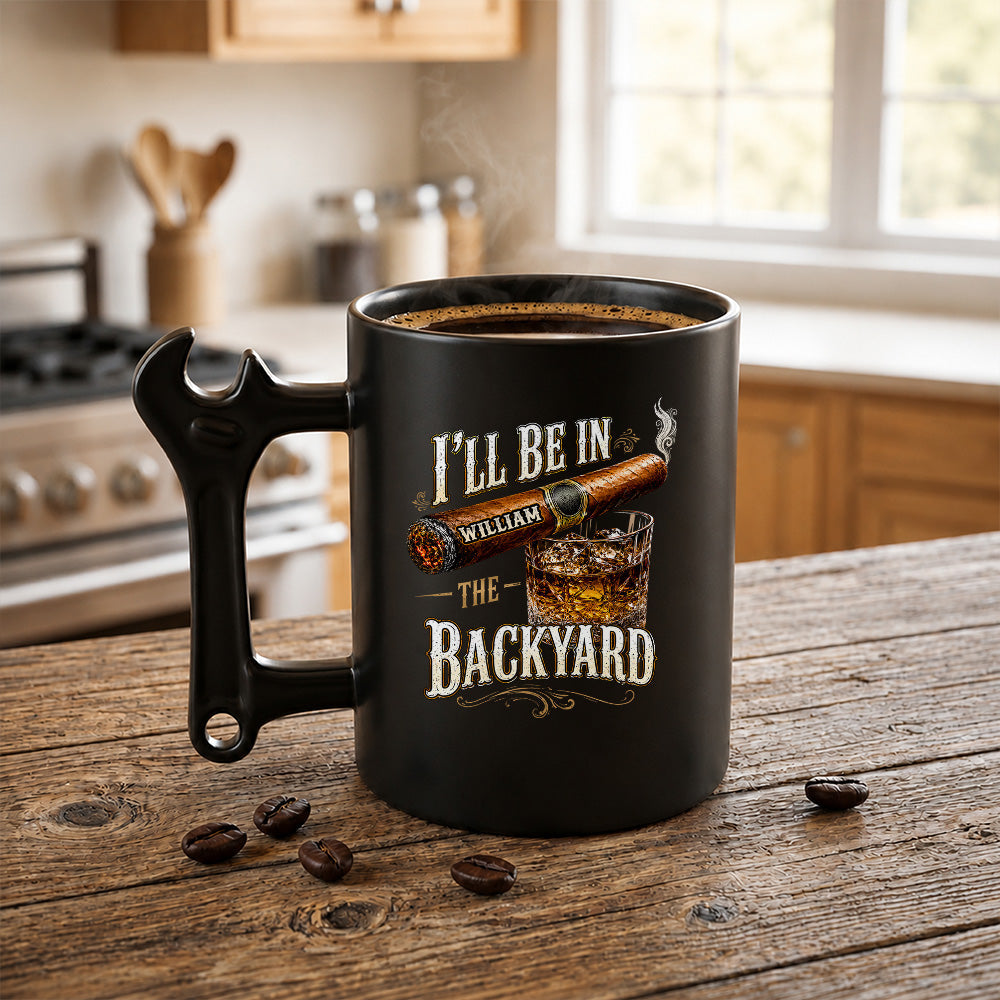 Personalized Wrench Handle Coffee Mug Custom Gift for Dad Wrench Handle Mug GradoCreations