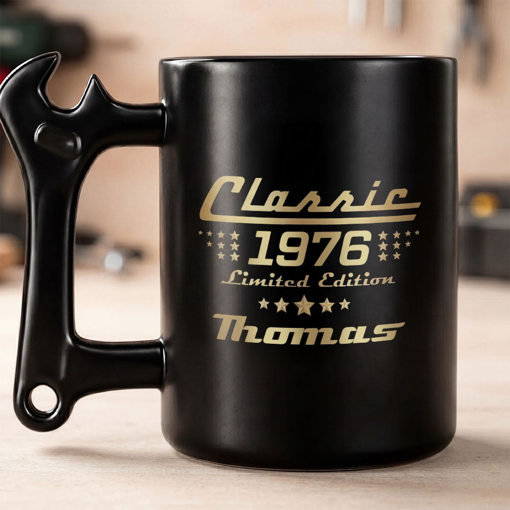 Personalized Wrench Handle Coffee Mug Custom Gift for Dad Wrench Handle Mug GradoCreations