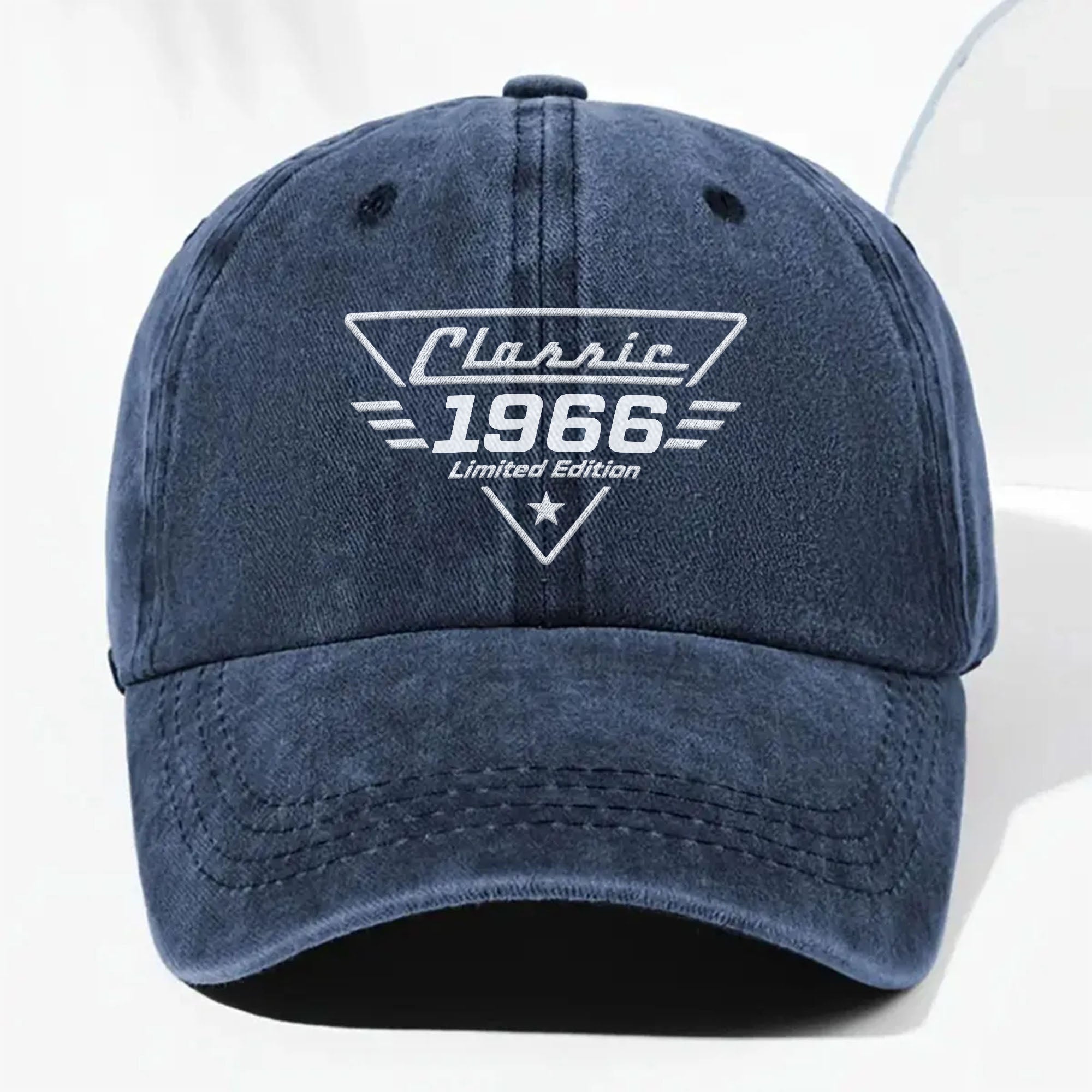 Personalized Washed Denim Cap Custom Name Gift for Dad Washed Denim Cap GradoCreations