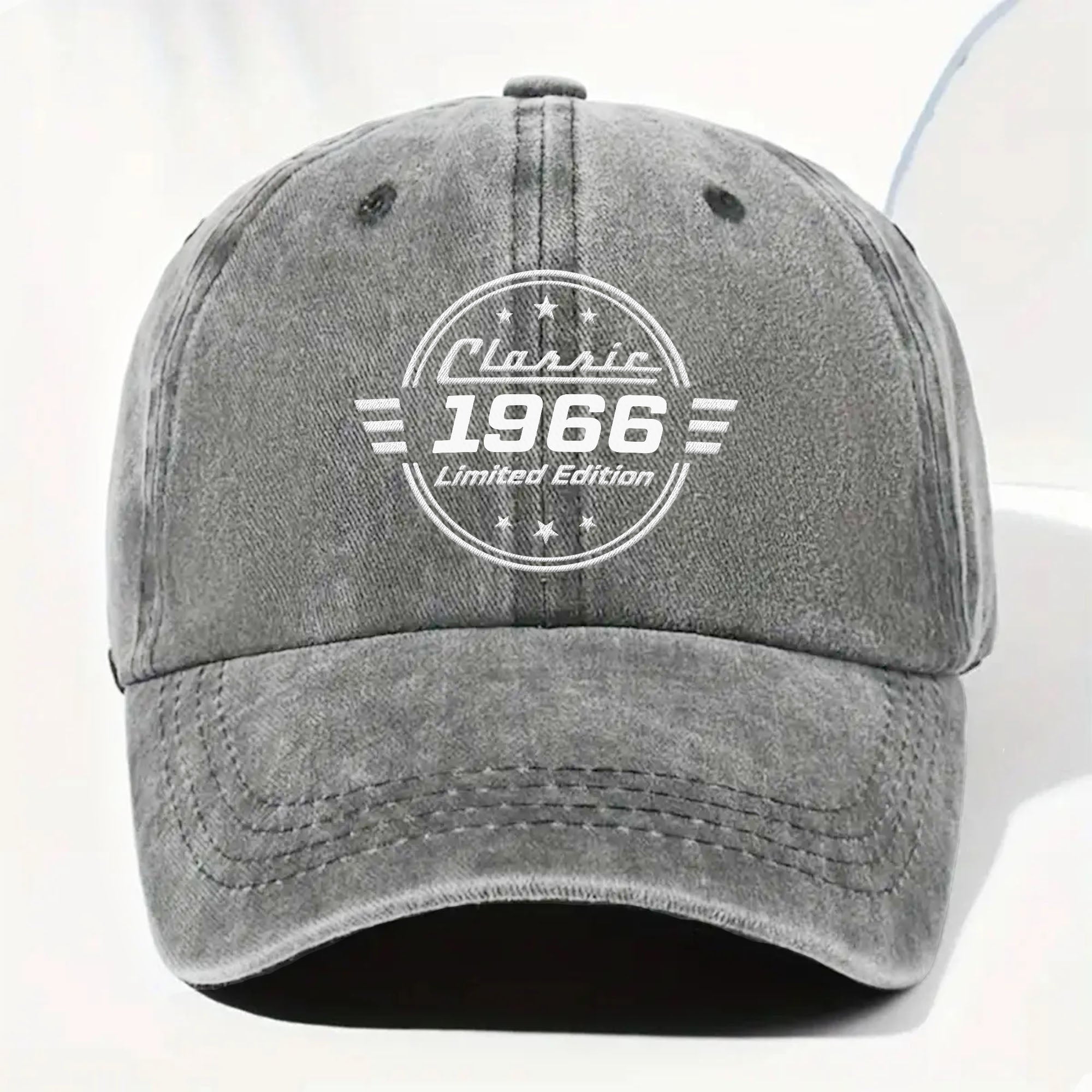 Personalized Washed Denim Cap Custom Name Gift for Dad Washed Denim Cap GradoCreations