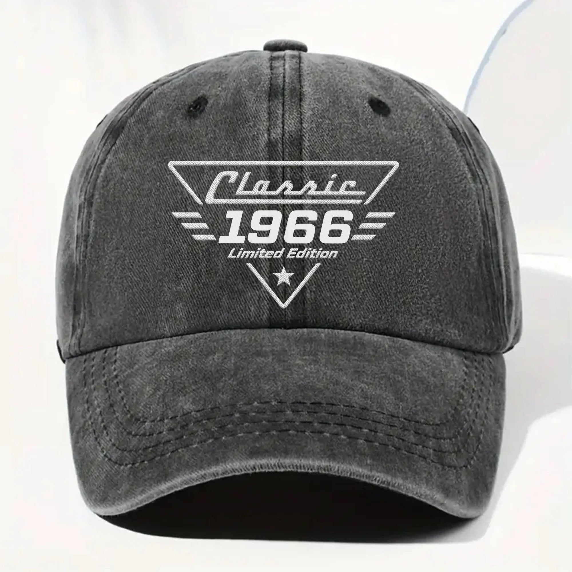 Personalized Washed Denim Cap Custom Name Gift for Dad Washed Denim Cap GradoCreations