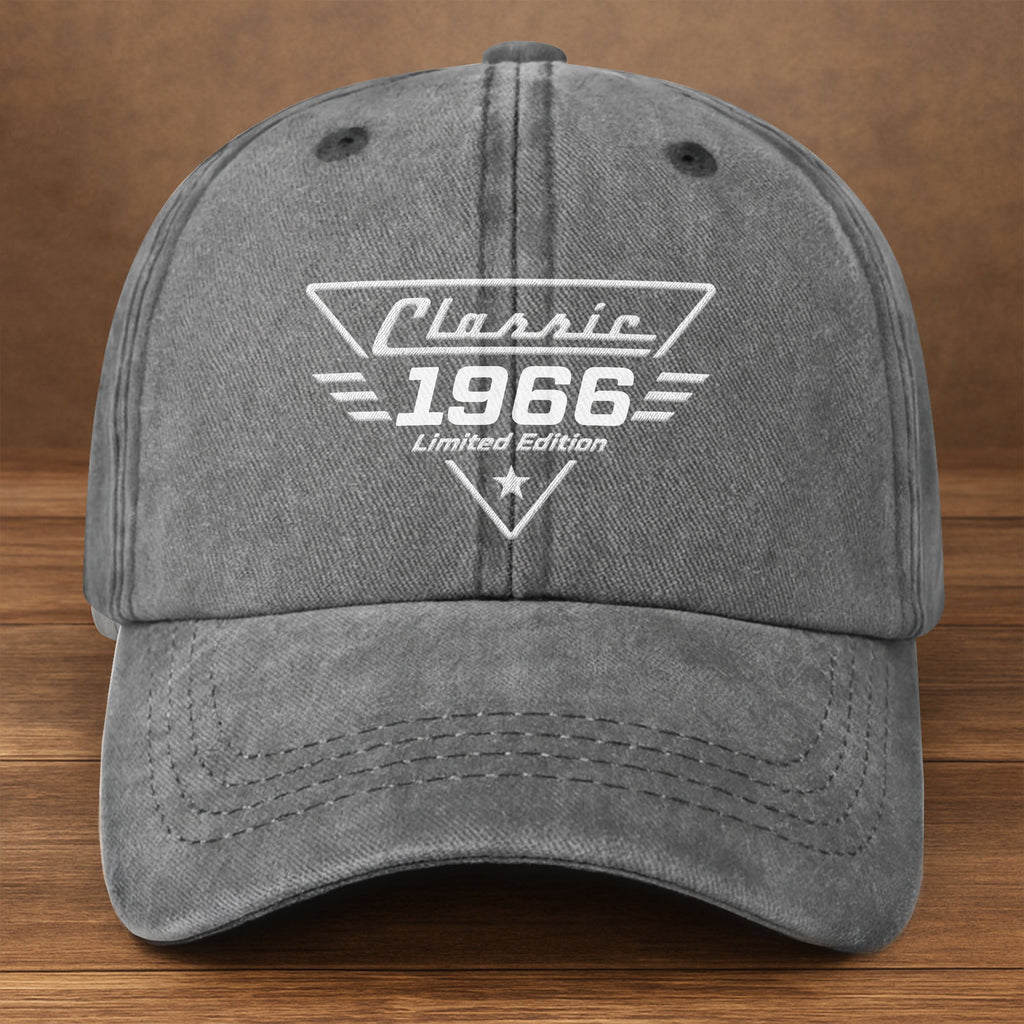 Personalized Washed Denim Cap Custom Name Gift for Dad Washed Denim Cap GradoCreations