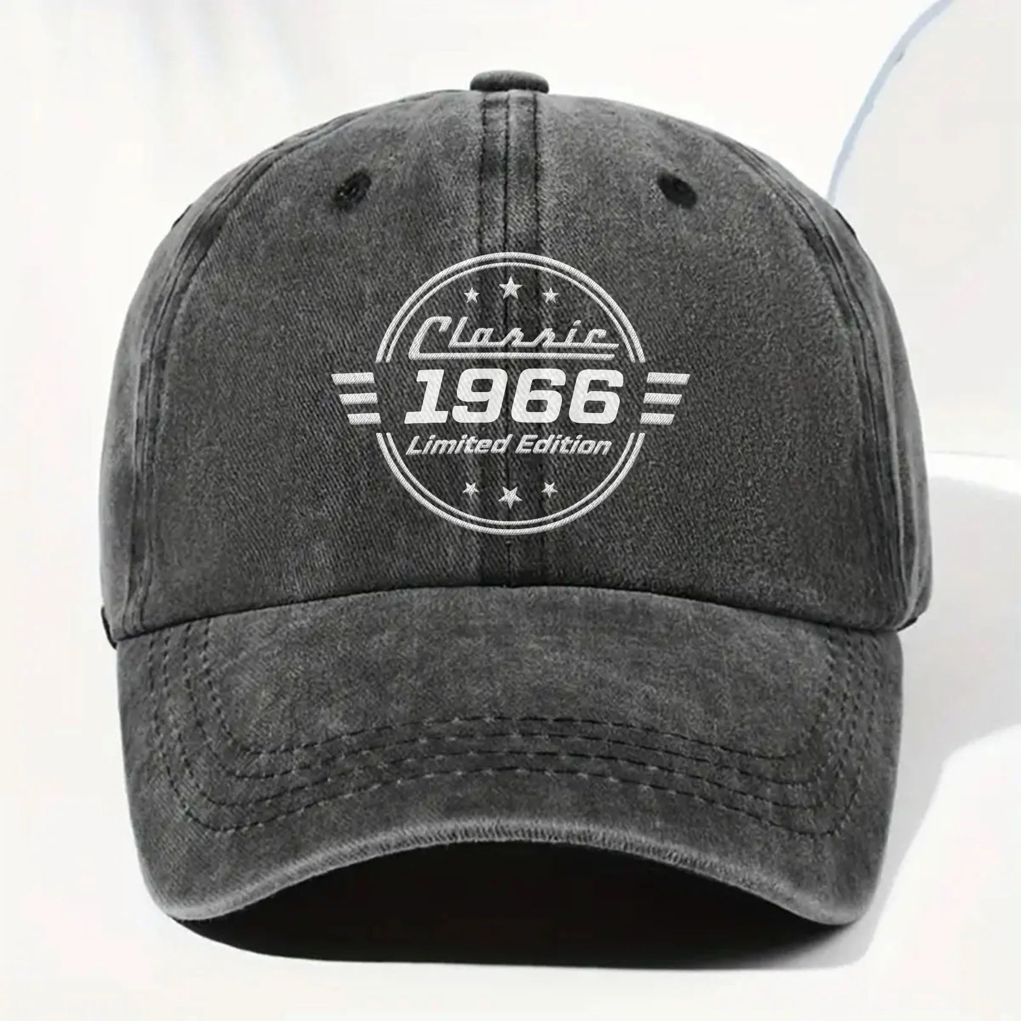 Personalized Washed Denim Cap Custom Name Gift for Dad Washed Denim Cap GradoCreations