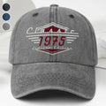 Personalized Washed Denim Cap Custom Emblem Gift for Dad Washed Denim Cap GradoCreations