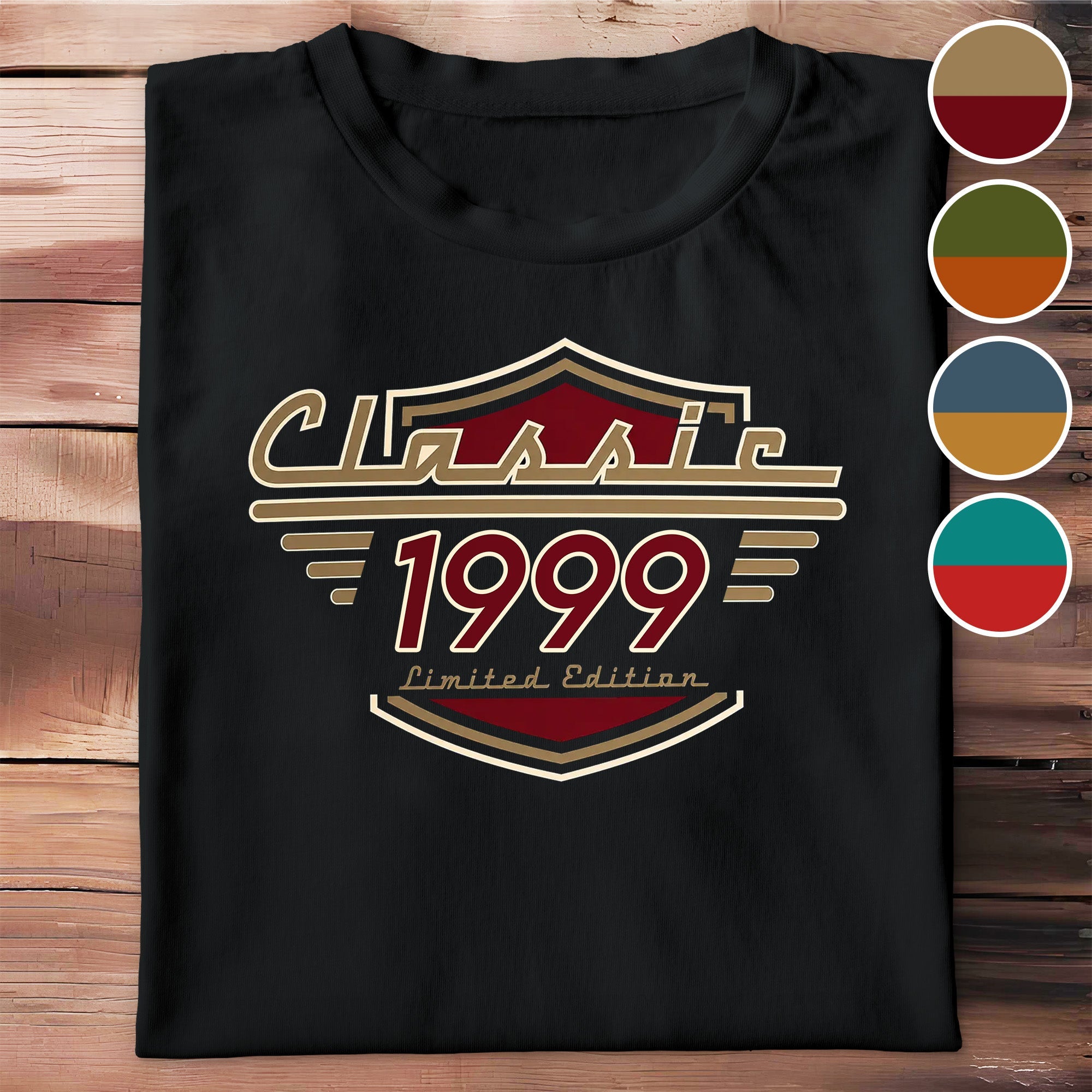 Personalized Vintage Shield Badge T-shirt Hoodie Gift for Him Shirt GradoCreations
