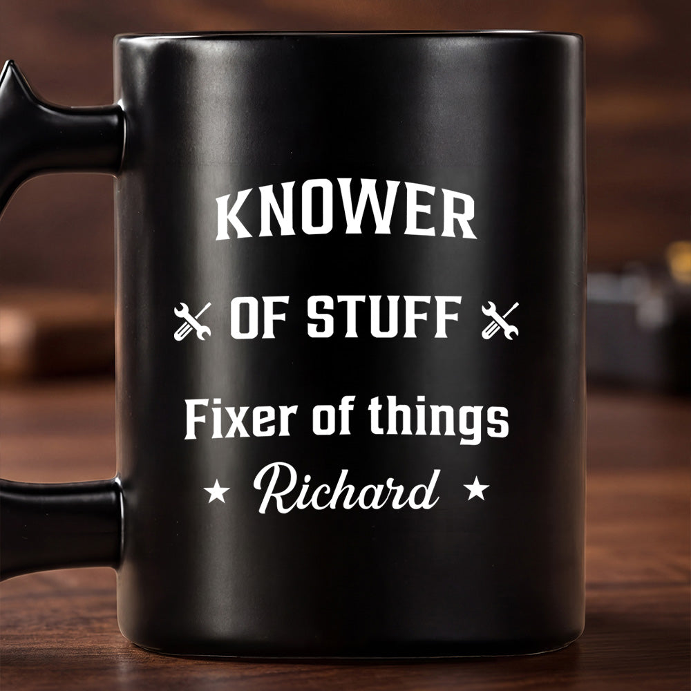 Personalized Mechanic Coffee Mug with Wrench Handle Gift for Him Wrench Handle Mug GradoCreations