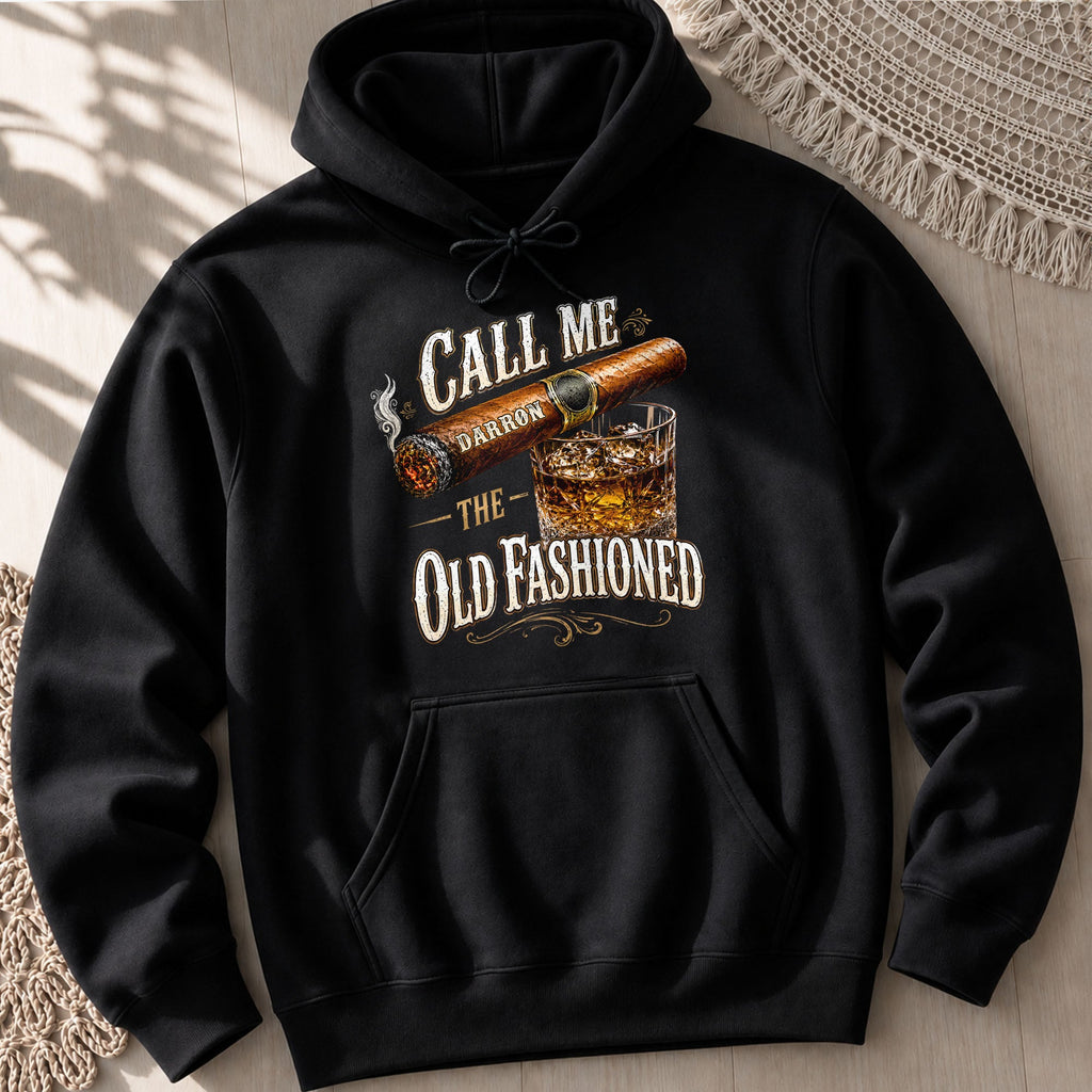 Personalized Cigar and Whiskey Glass T-Shirt Hoodie Gift for Him Shirt GradoCreations