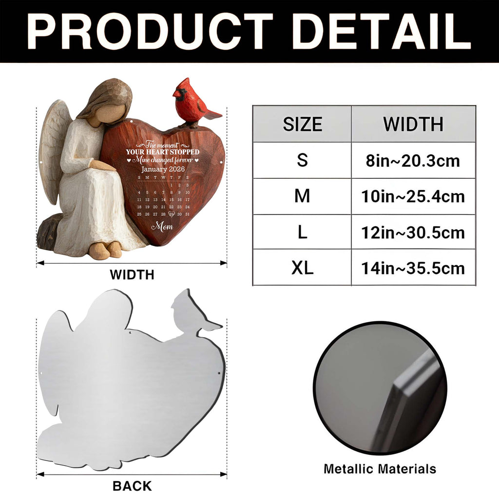 Personalized Metal Sign Custom Shape Heart Cardinal Gift Custom Shaped Metal Sign GradoCreations