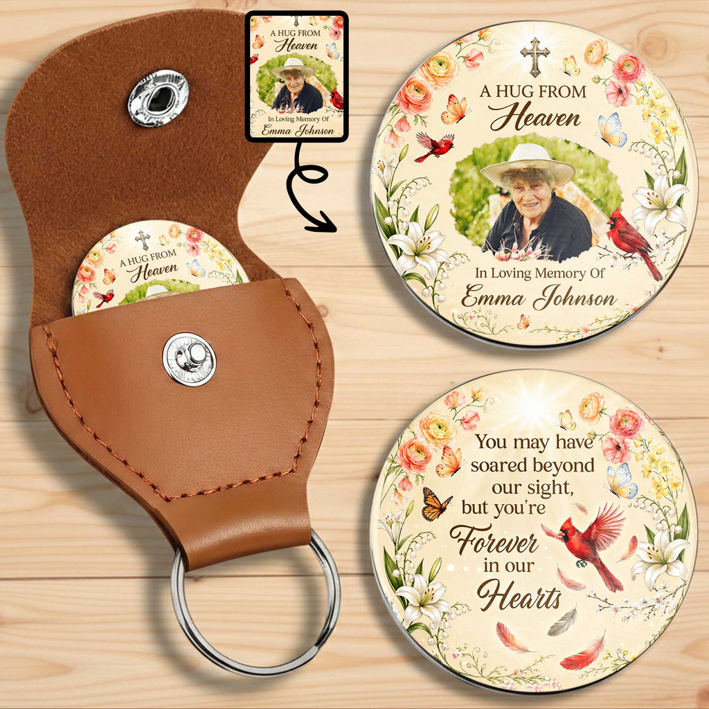 Personalized Pocket Hug Custom Memory Token Gift for Family Pocket Hug GradoCreations