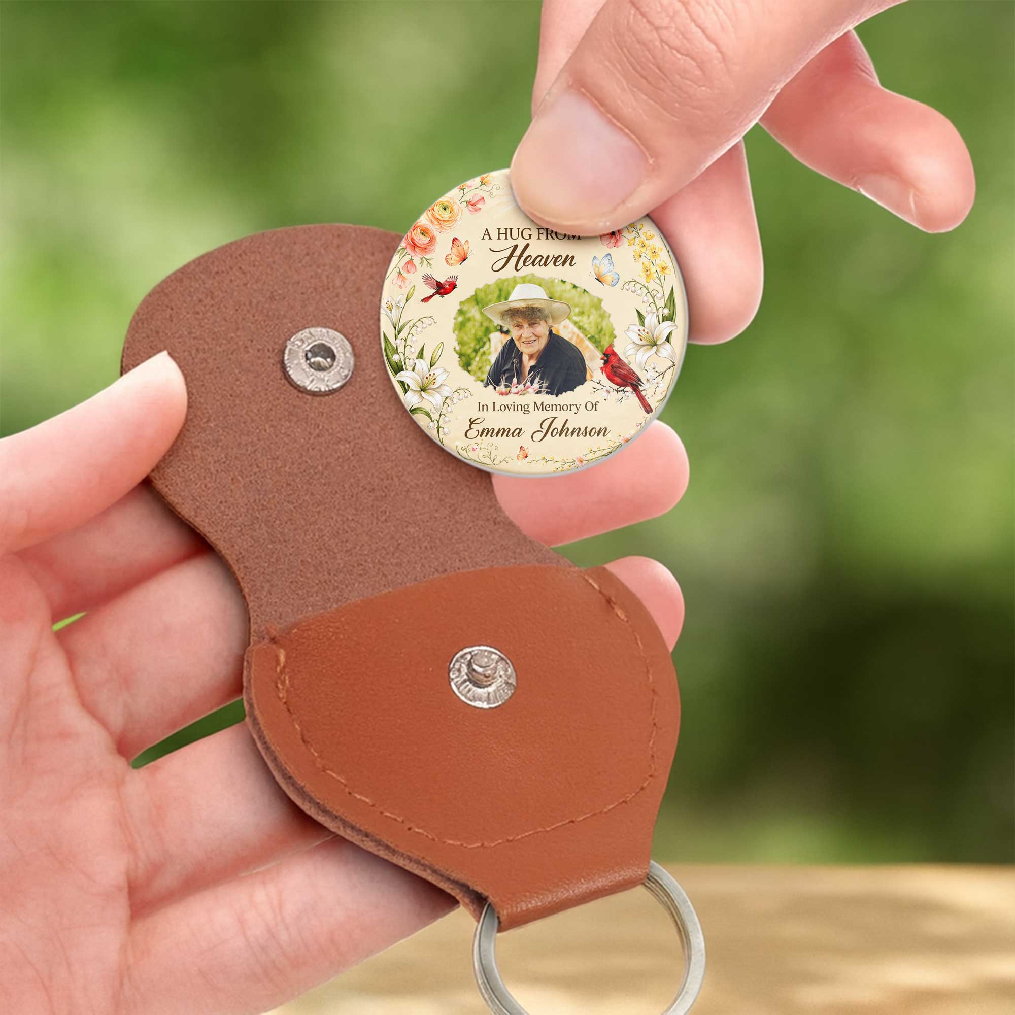 Personalized Pocket Hug Custom Memory Token Gift for Family Pocket Hug GradoCreations