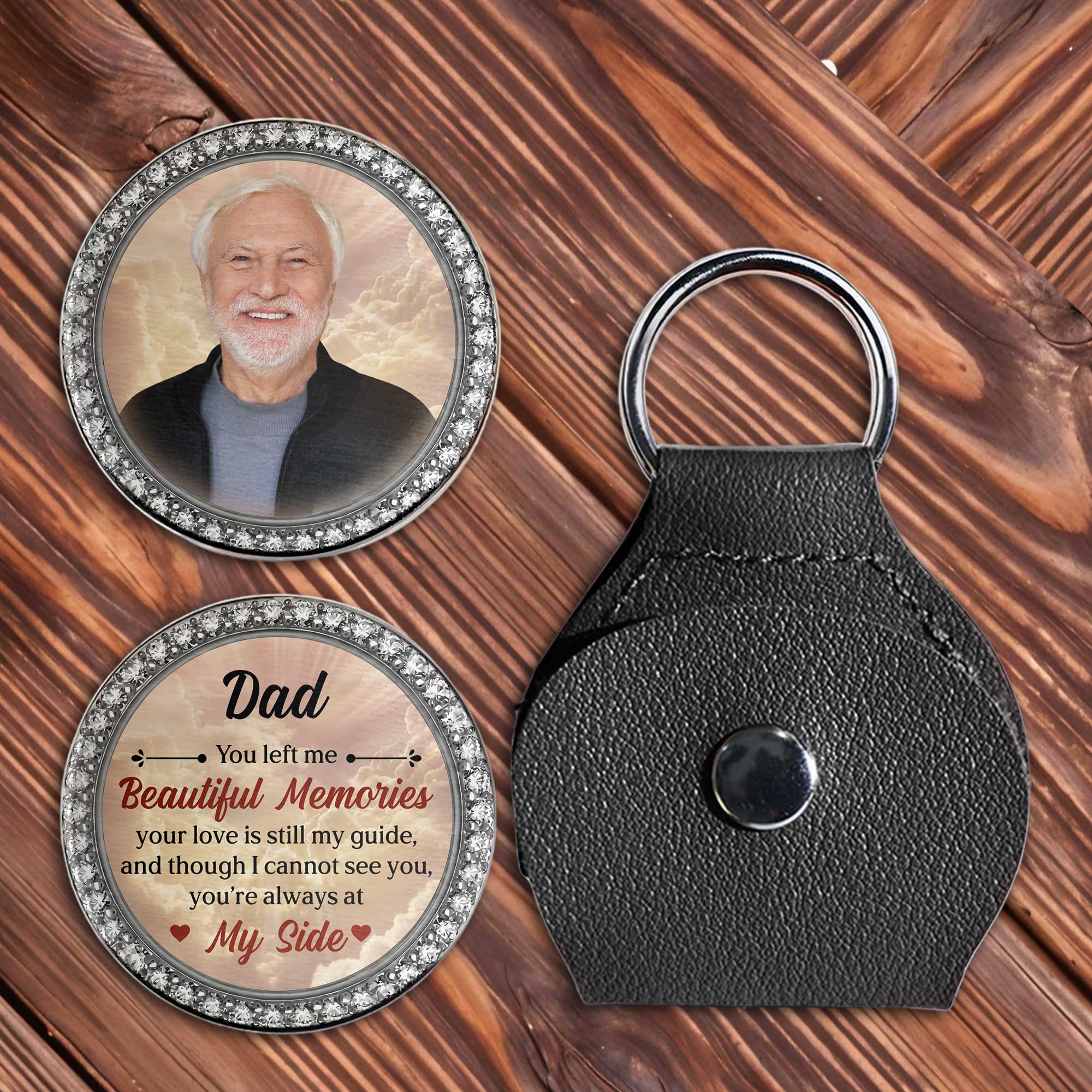Personalized Custom Pocket Hug Memorial Gift for Dad | Keepsake Pocket Hug GradoCreations