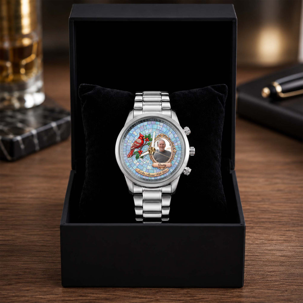 Personalized Men's Watch Custom Photo Gift for Dad Memorial Men's Watch GradoCreations