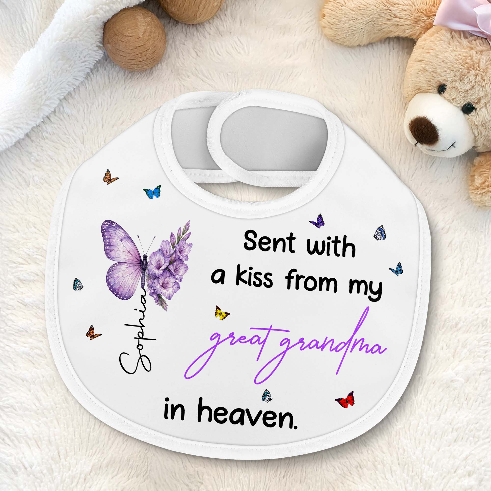 Personalized Baby Bib Custom Name Gift for Baby Shower Baby Bib GradoCreations