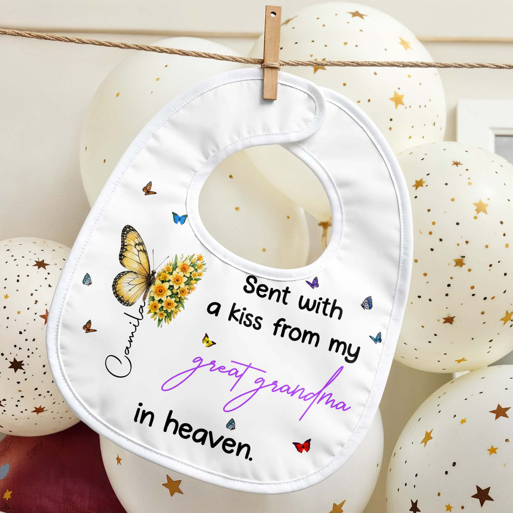 Personalized Baby Bib Custom Name Gift for Baby Shower Baby Bib GradoCreations