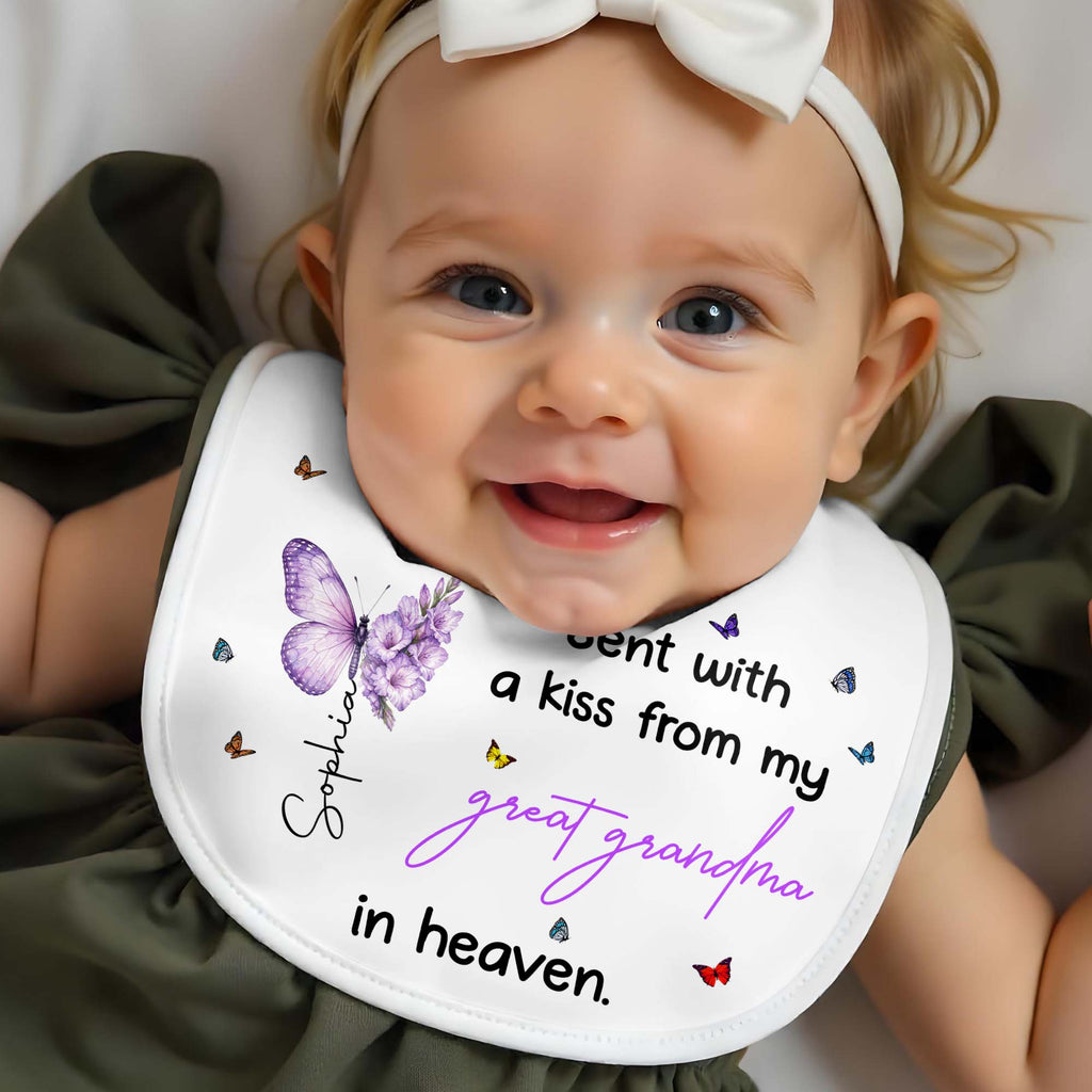 Personalized Baby Bib Custom Name Gift for Baby Shower Baby Bib GradoCreations