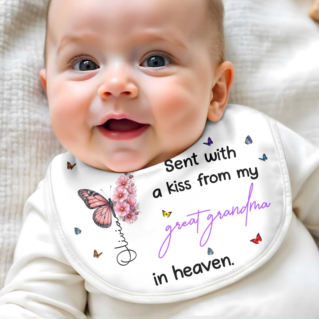 Personalized Baby Bib Custom Name Gift for Baby Shower Baby Bib GradoCreations