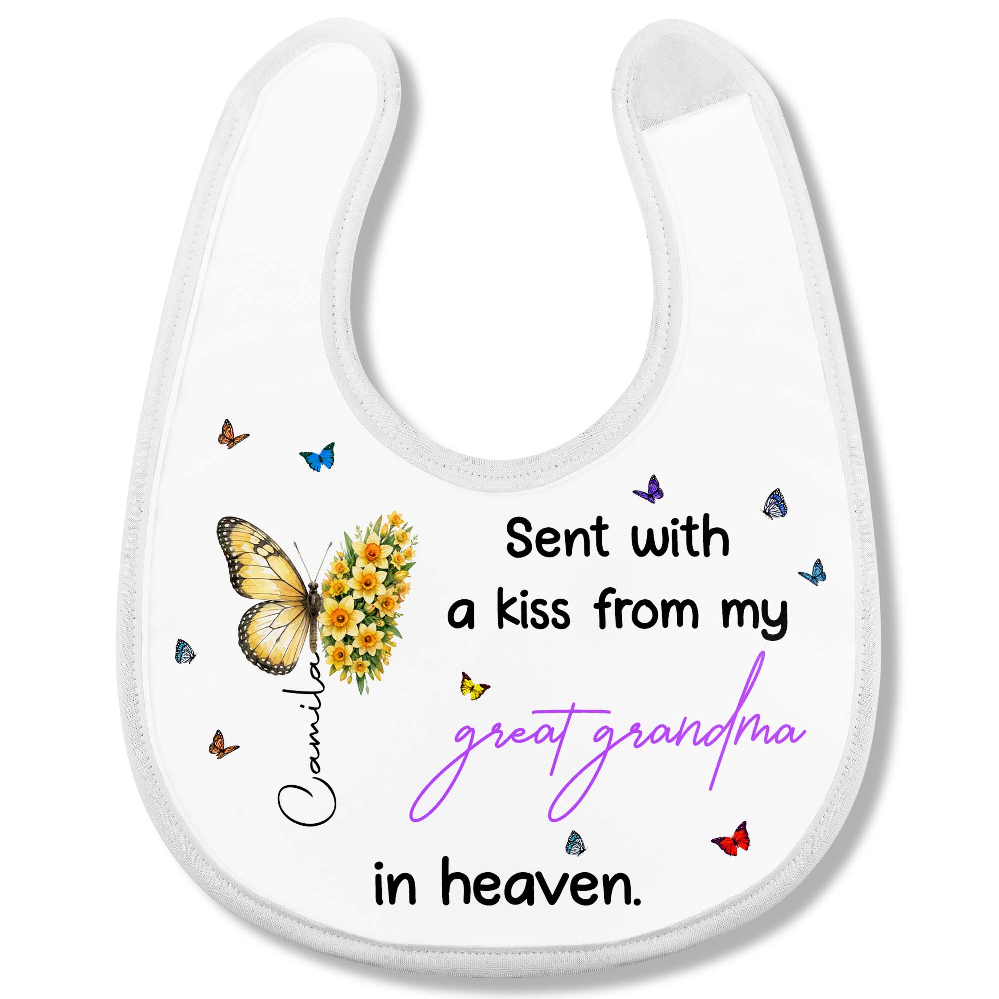 Personalized Baby Bib Custom Name Gift for Baby Shower Baby Bib GradoCreations