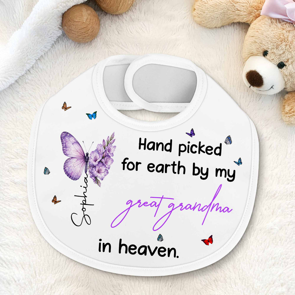 Personalized Cotton Baby Bib Custom Name Gift for Baby Baby Bib GradoCreations