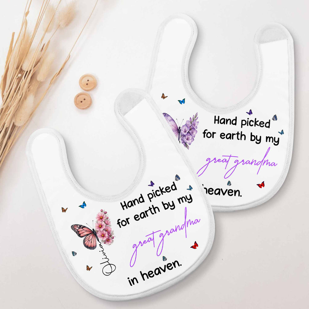 Personalized Cotton Baby Bib Custom Name Gift for Baby Baby Bib GradoCreations